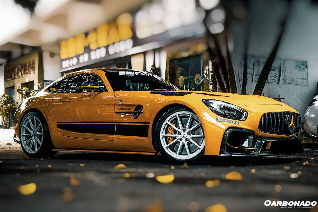 2015-2021 Mercedes Benz AMG GT/GTS/GTC/GTR BK Style Partial Carbon Fiber Front Fender - Carbonado Aero
