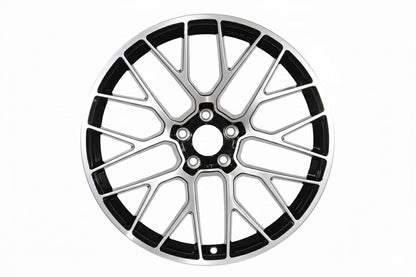 E854 Black Machined Face 20x10.0 ET19 5.112 - Square Set (4 Wheels)