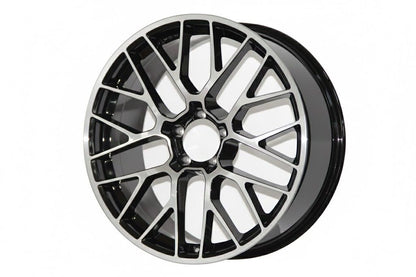 E854 Black Machined Face 20x10.0 ET19 5.112 - Square Set (4 Wheels)
