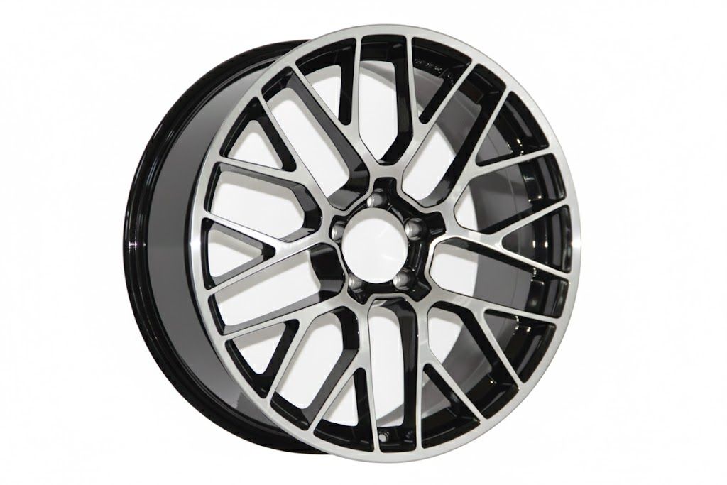 E854 Black Machined Face 20x10.0 ET19 5.112 - Square Set (4 Wheels)