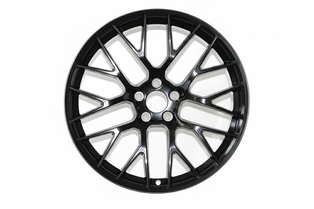 E854 Gloss Black 20in Staggered Set 9.0 ET26 / 10.0 ET19 5.112 (4 Wheels)
