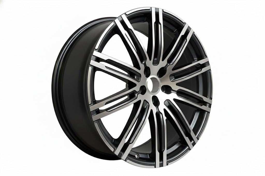 E858 Gunmetal Machined Face 20x8.5 ET28 5.112 - Square Set (4 Wheels)