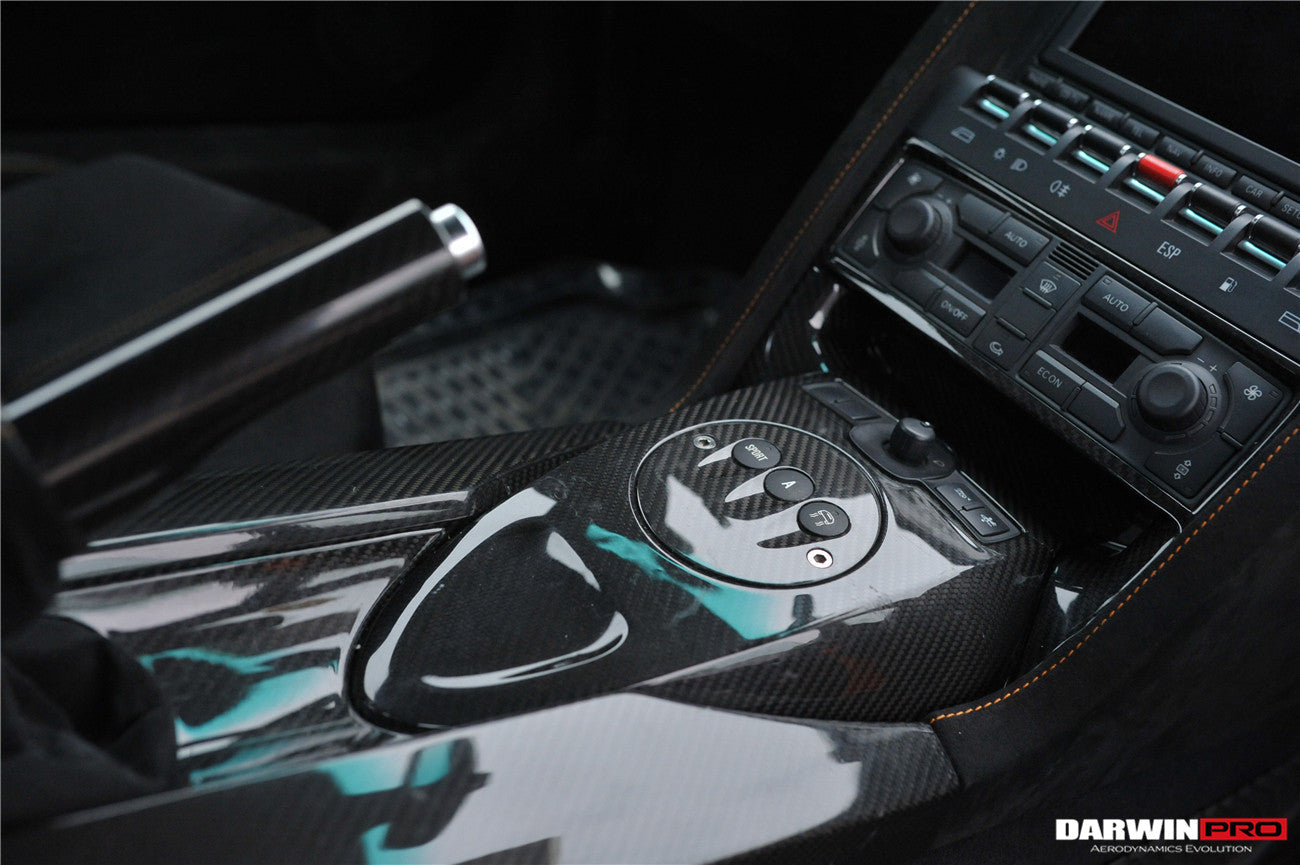 2004-2014 Lamborghini Gallardo OEM Style Carbon Fiber Center Console - DarwinPRO Aerodynamics