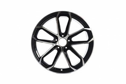E861 Black Machined Face 22x11.5 ET61 5.130 - Square Set (4 Wheels)