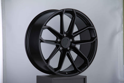 E861 Satin Black 22x10.0 ET45 5.130 - Square Set (4 Wheels)