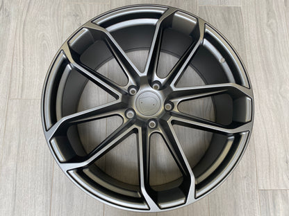 E861 Satin Gunmetal 22x10.0 ET45 5.130 - Square Set (4 Wheels)