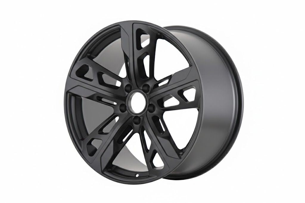 E865 Satin Black 22x9.5 ET50 5.130 - Square Set (4 Wheels)