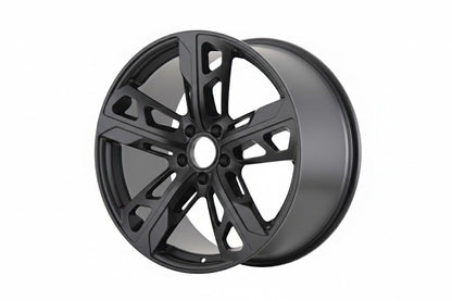 E865 Satin Black 22in Staggered Set 9.5 ET50 / 11.5 ET60 5.130 (4 Wheels)