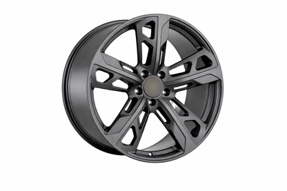 E865 Satin Gunmetal 22in Staggered Set 9.5 ET50 / 11.5 ET60 5.130 (4 Wheels)