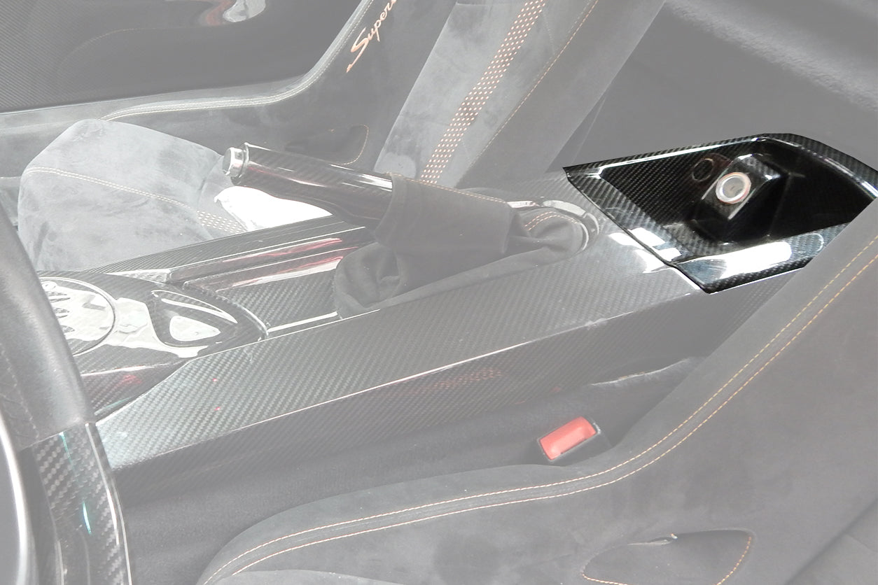 2004-2014 Lamborghini Gallardo OEM Style Carbon Fiber Interior Storage Box Cover - DarwinPRO Aerodynamics