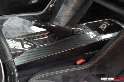 2004-2014 Lamborghini Gallardo OEM Style Carbon Fiber Interior Storage Box Cover - DarwinPRO Aerodynamics