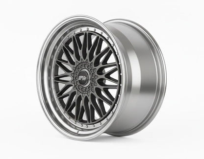 E885 Gunmetal Machined Face With Silver Rivet 20in Staggered Set 8.5 ET35 / 9.5 ET35 5x114.3.120 (4 Wheels)