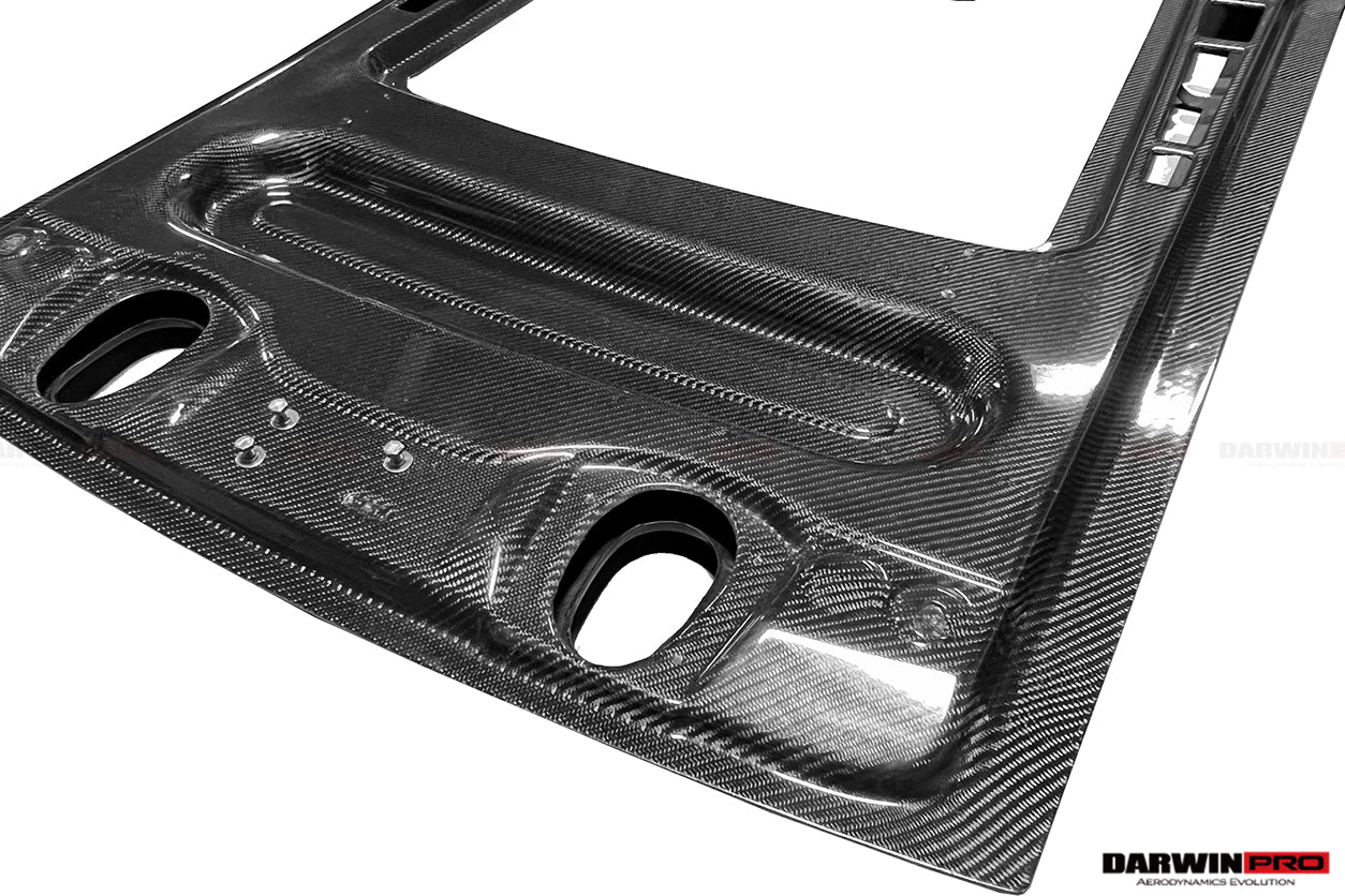 2004-2008 Lamborghini Gallardo Coupe Engine Hood Hatch ( USE ORIGENAL GLASS) - DarwinPRO Aerodynamics
