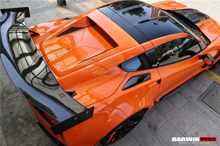 2013-2019 Corvette C7 Z06 Z51 Grandsport BKSS Style Carbon Fiber Trunk Cover - DarwinPRO Aerodynamics