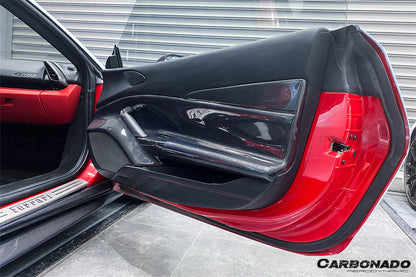 2015-2020 Ferrari 488 GTB & Spider Carbon Fiber Door Panel Interior - Carbonado