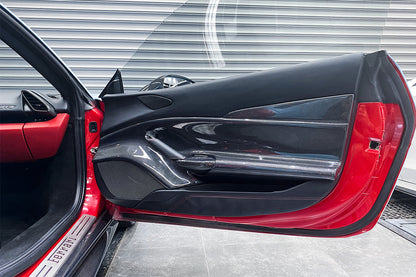 2015-2020 Ferrari 488 GTB & Spider Carbon Fiber Door Panel Interior - Carbonado