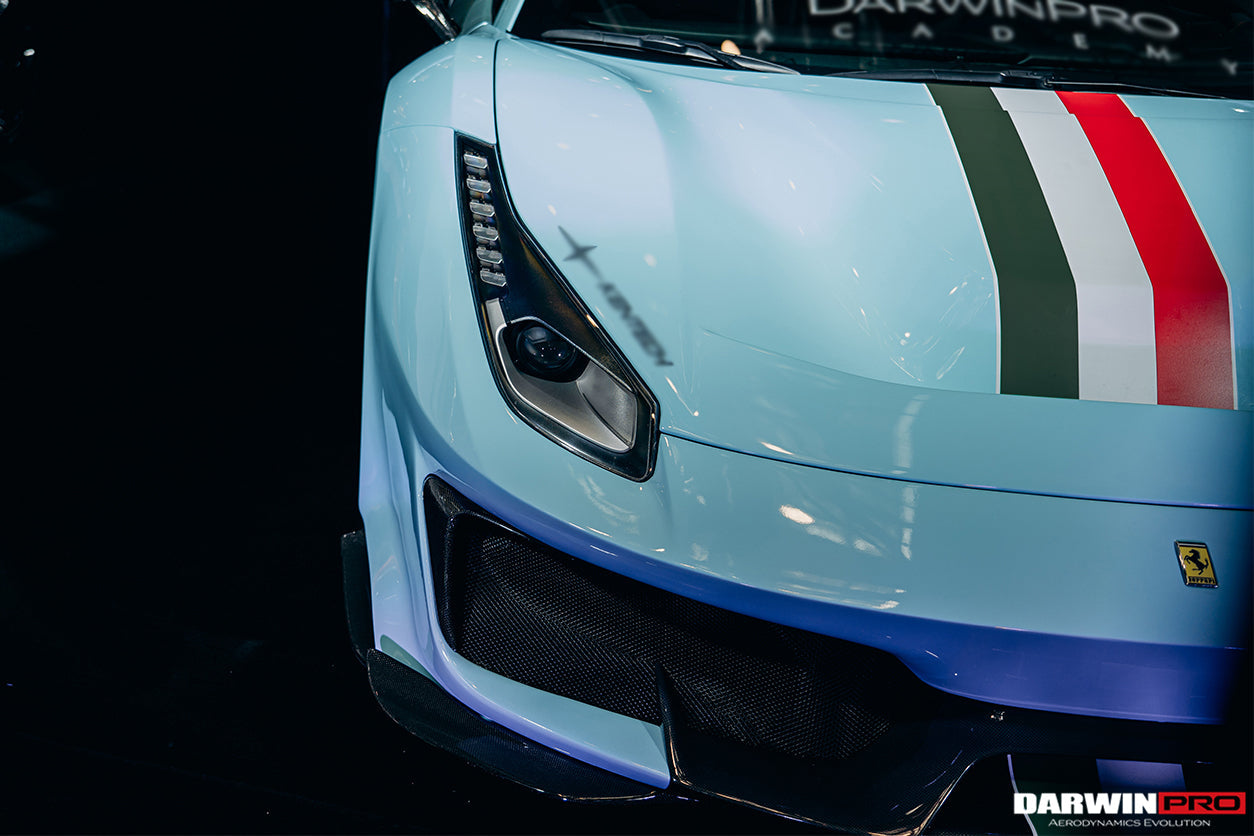 2015-2020 Ferrari 488 GTB/Spyder Pista Style Auto Full Body Kit - DarwinPRO Aerodynamics