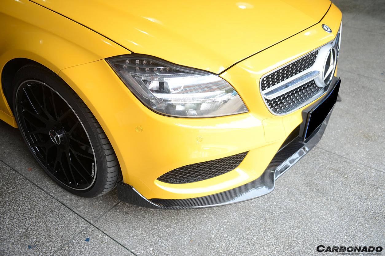 2014-2017 Mercedes Benz CLS Class W218 Sport BRS Style Front Lip (Not Fit AMG) - Carbonado