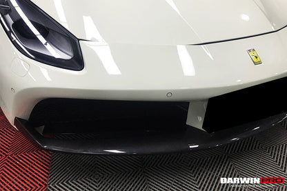 2015-2020 Ferrari 488 GTB/Spyder Carbon Fiber Front Lip - DarwinPRO Aerodynamics