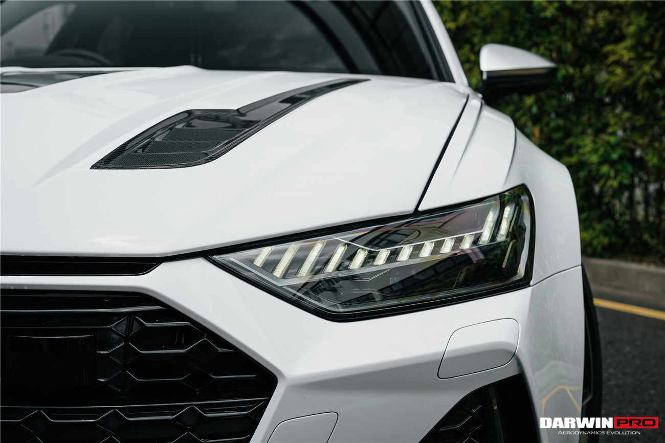 2019-2023 Audi RS6 Avant C8 IMP Performance Partial Carbon Fiber Hood - DarwinPRO Aerodynamics