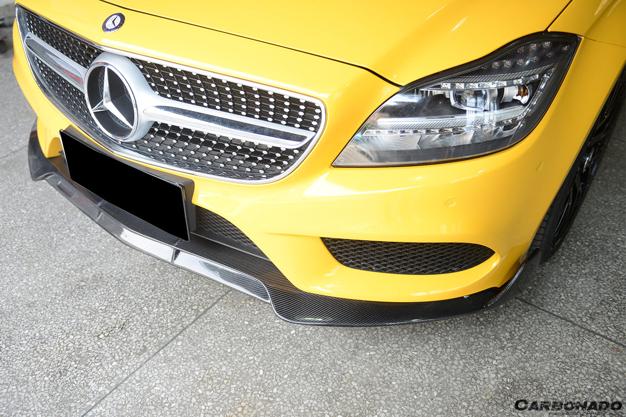 2014-2017 Mercedes Benz CLS Class W218 Sport BRS Style Front Lip (Not Fit AMG) - Carbonado