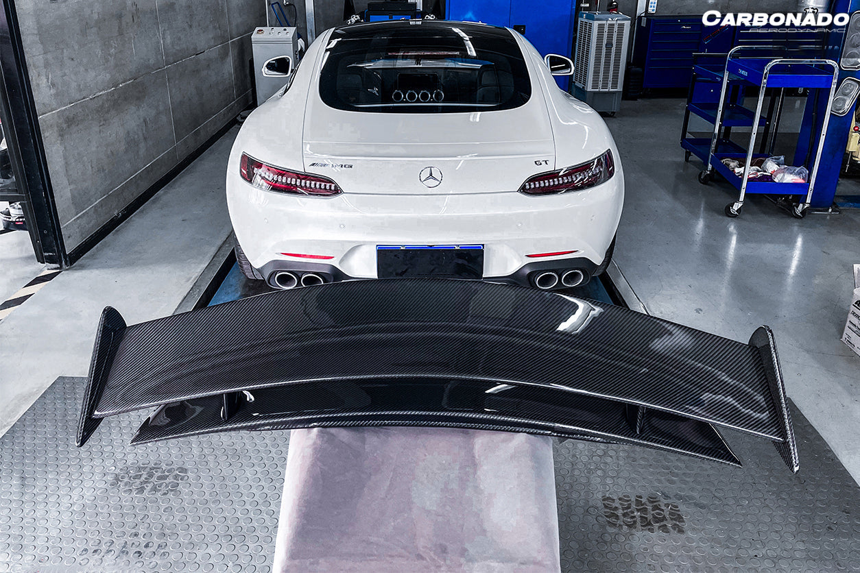 2015-2020 Mercedes Benz AMG GT/GTS/GTC RZS Style Carbon Fiber Trunk Spoiler - Carbonado