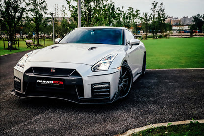 2008-2016 Nissan GTR R35 CBA/DBA Ver17 NSM Style Partial Carbon Fiber Front Bumper - DarwinPRO Aerodynamics