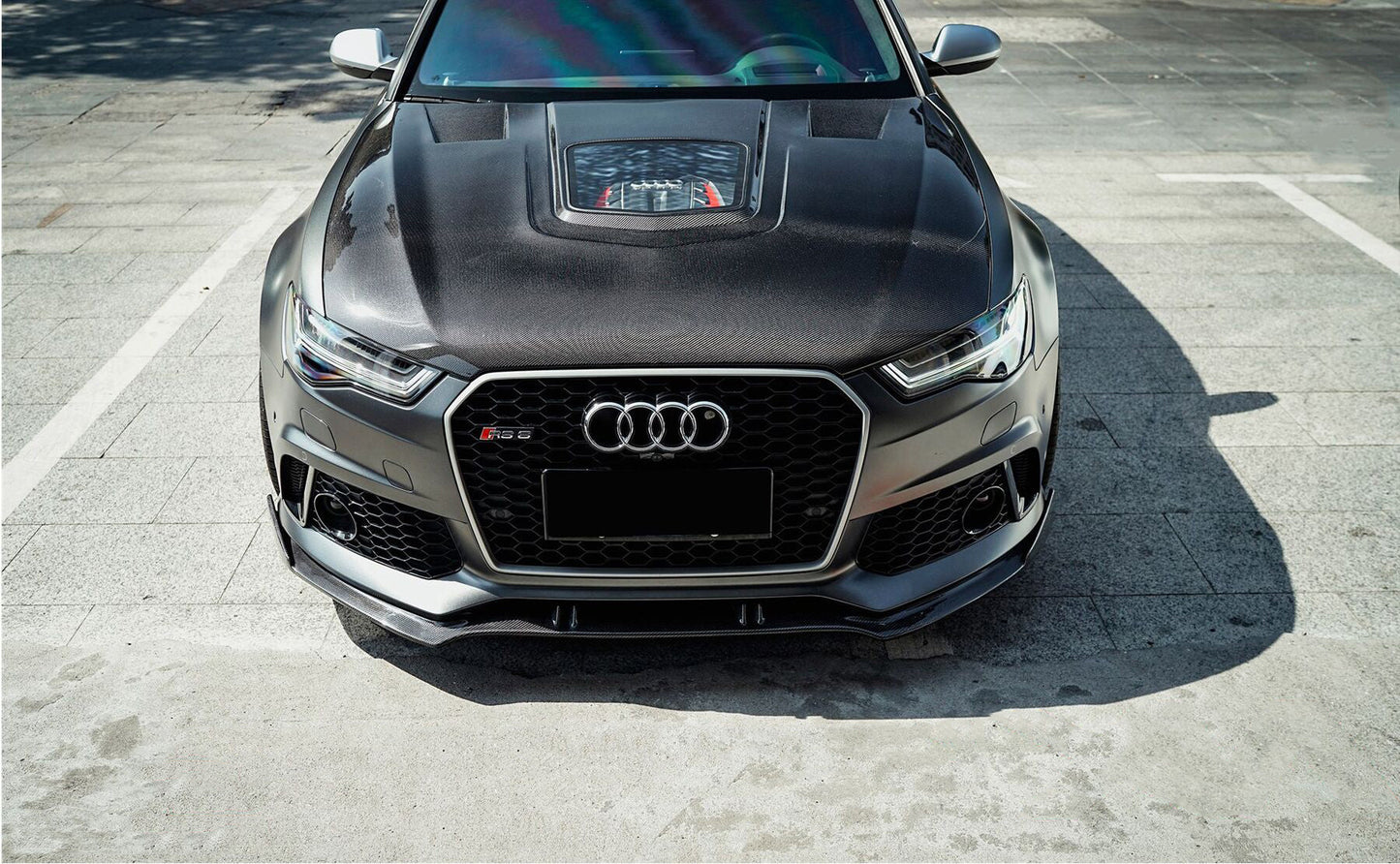 2013-2018 Audi A6 S6 RS6 BKSS Style Carbon Fiber Hood - DarwinPRO Aerodynamics