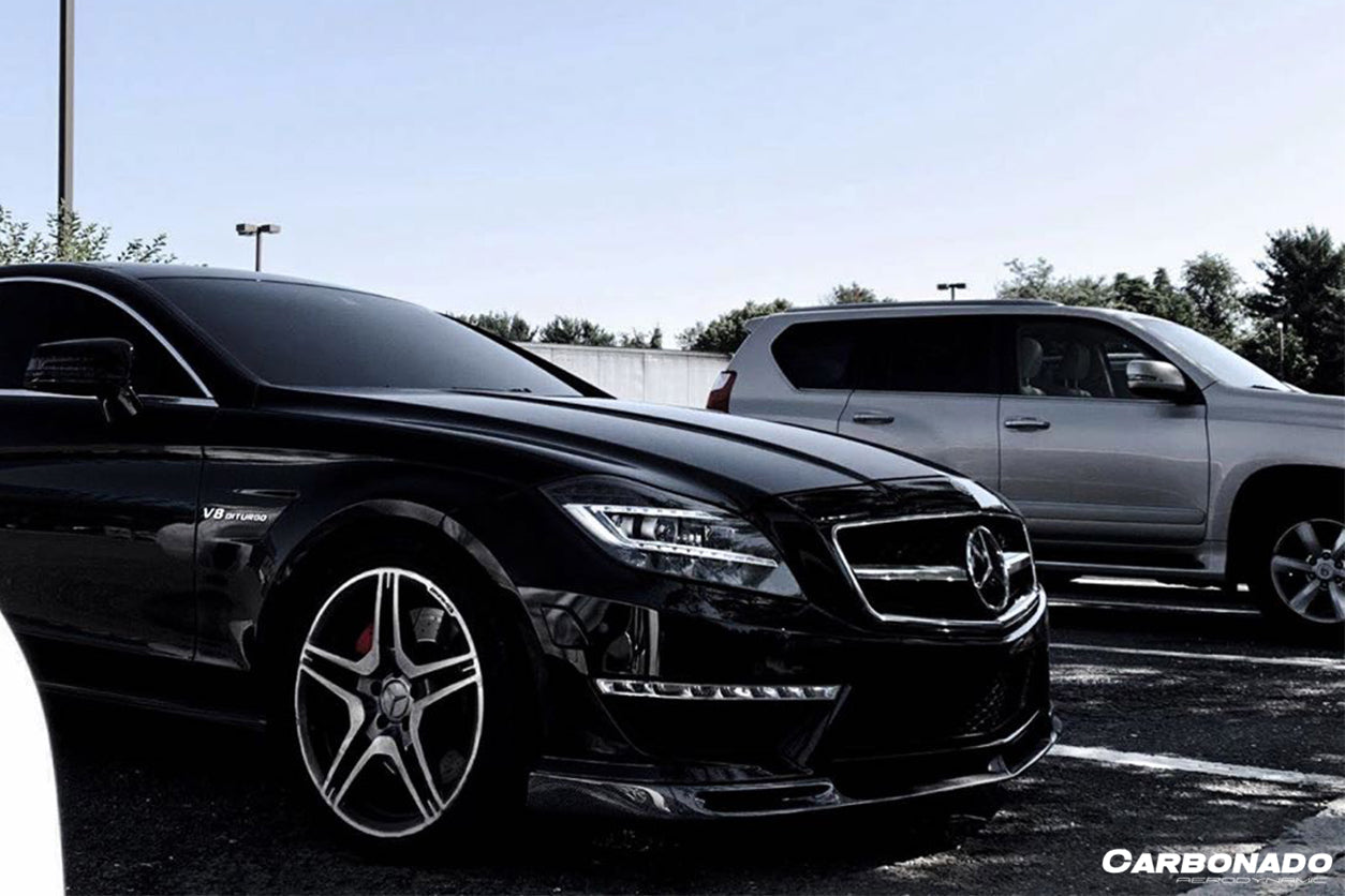 2011-2015 Mercedes Benz CLS63 AMG W218 VS Style Front Lip - Carbonado