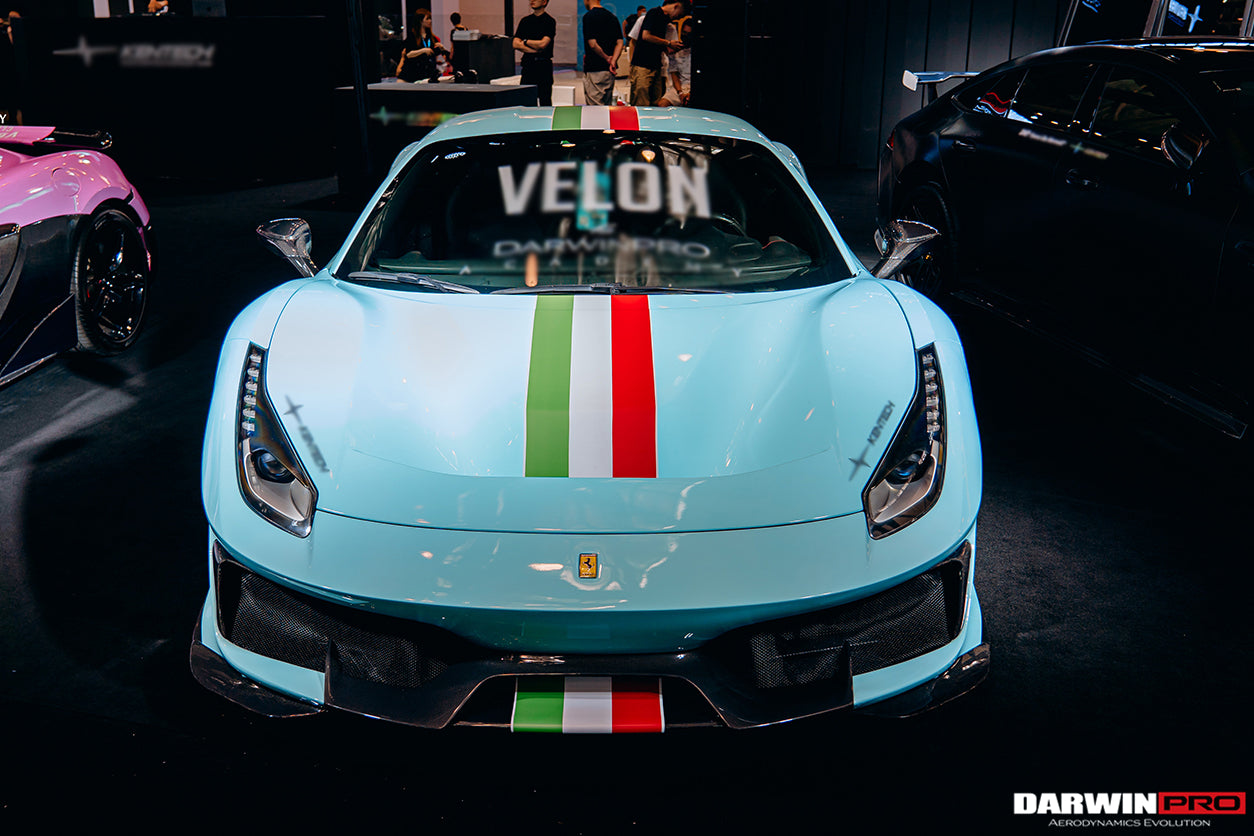 2015-2020 Ferrari 488 GTB/Spyder Pista Style Auto Full Body Kit - DarwinPRO Aerodynamics