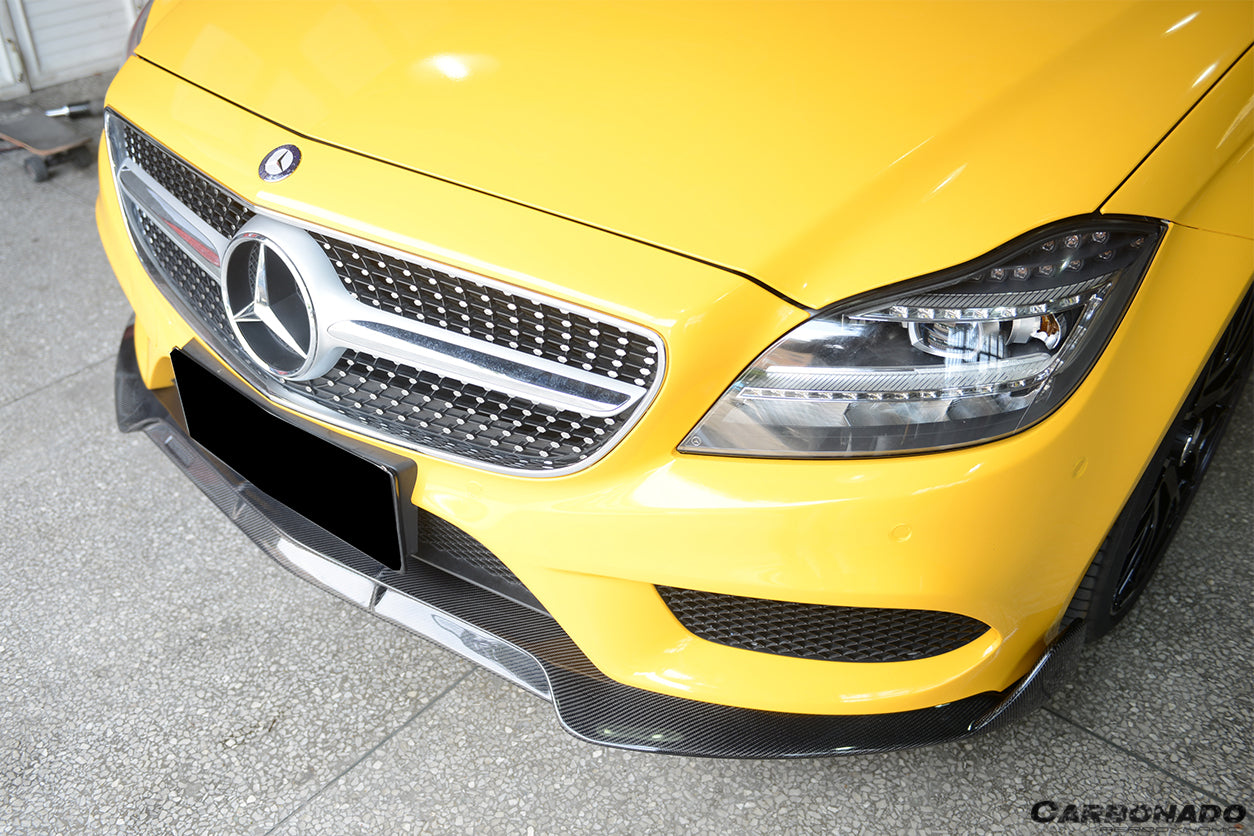 2014-2017 Mercedes Benz CLS Class W218 Sport BRS Style Front Lip (Not Fit AMG) - Carbonado