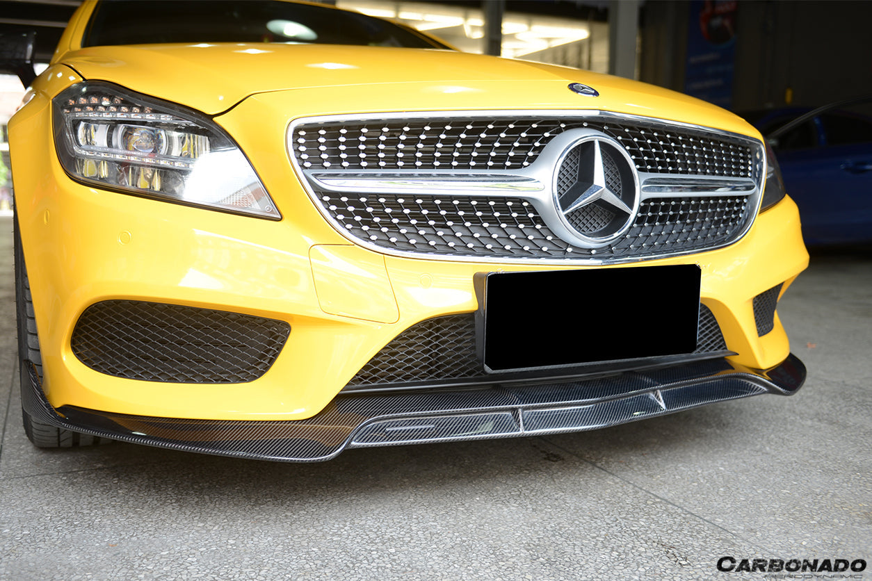 2014-2017 Mercedes Benz CLS Class W218 Sport BRS Style Front Lip (Not Fit AMG) - Carbonado