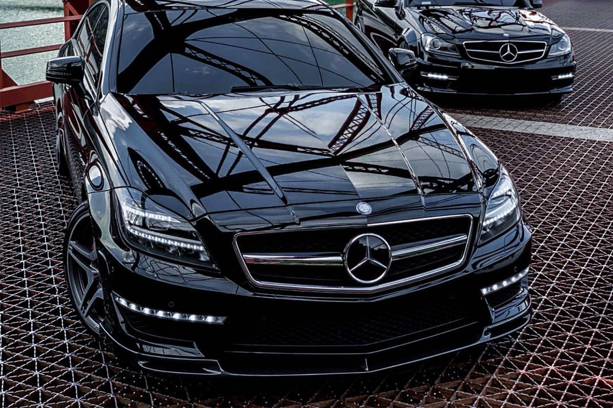 2011-2015 Mercedes Benz CLS63 AMG W218 VS Style Front Lip - Carbonado