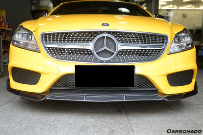 2014-2017 Mercedes Benz CLS Class W218 Sport BRS Style Front Lip (Not Fit AMG) - Carbonado