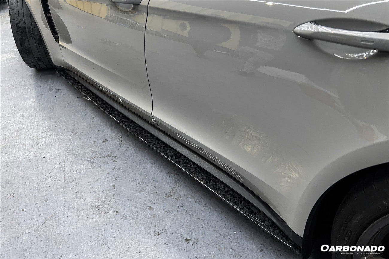 2017-2023 Porsche Panamera 971-1/971-2 OD Style Side Skirts - Carbonado