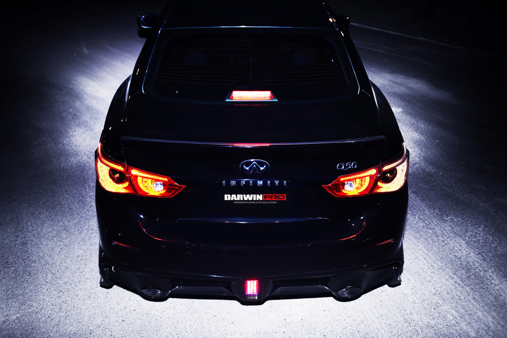 2014-2017 Infiniti Q50 Sedan EAU ROUGE Style Rear Bumper - DarwinPRO Aerodynamics