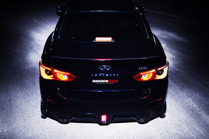 2014-2017 Infiniti Q50 Sedan EAU ROUGE Style Rear Bumper - DarwinPRO Aerodynamics