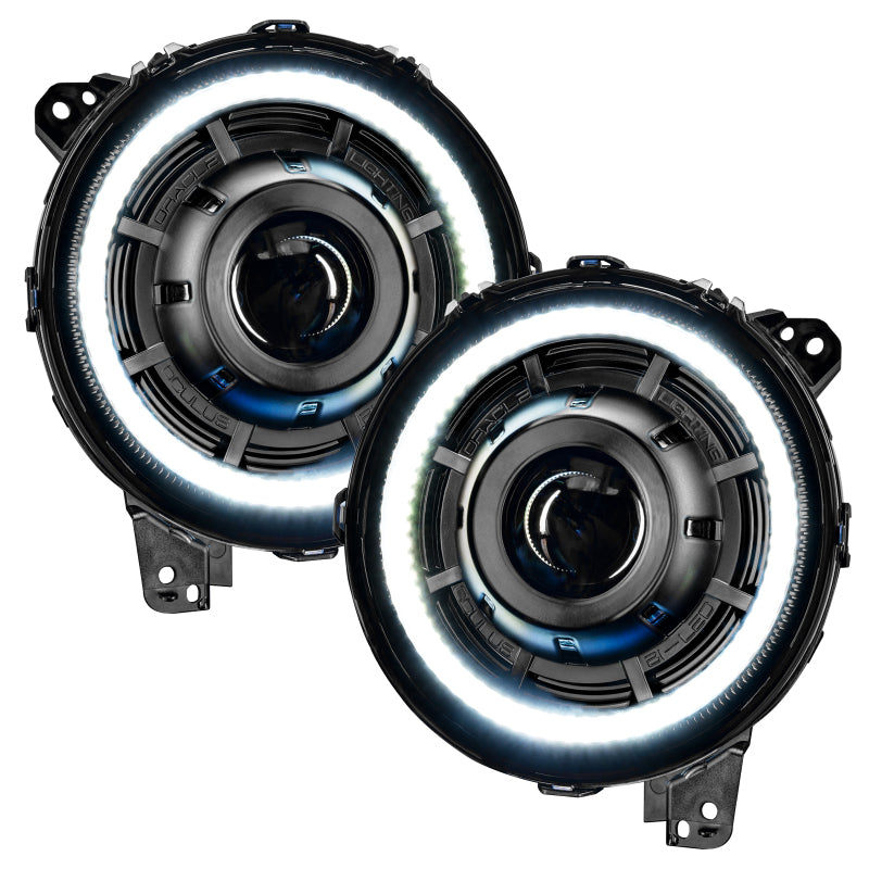 Oracle Jeep JL/Gladiator JT Oculus Bi-LED Projector Headlights - Amber/White Switchback