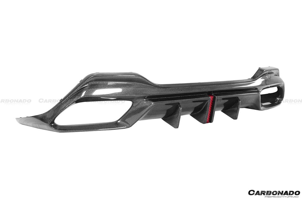 2018-2022 BMW 8 Series G14 Convertible/G15 Coupe/G16 4DR-Gran Coupe 840/850 IMP Style Carbon Fiber Rear Diffuser - Carbonado Aero