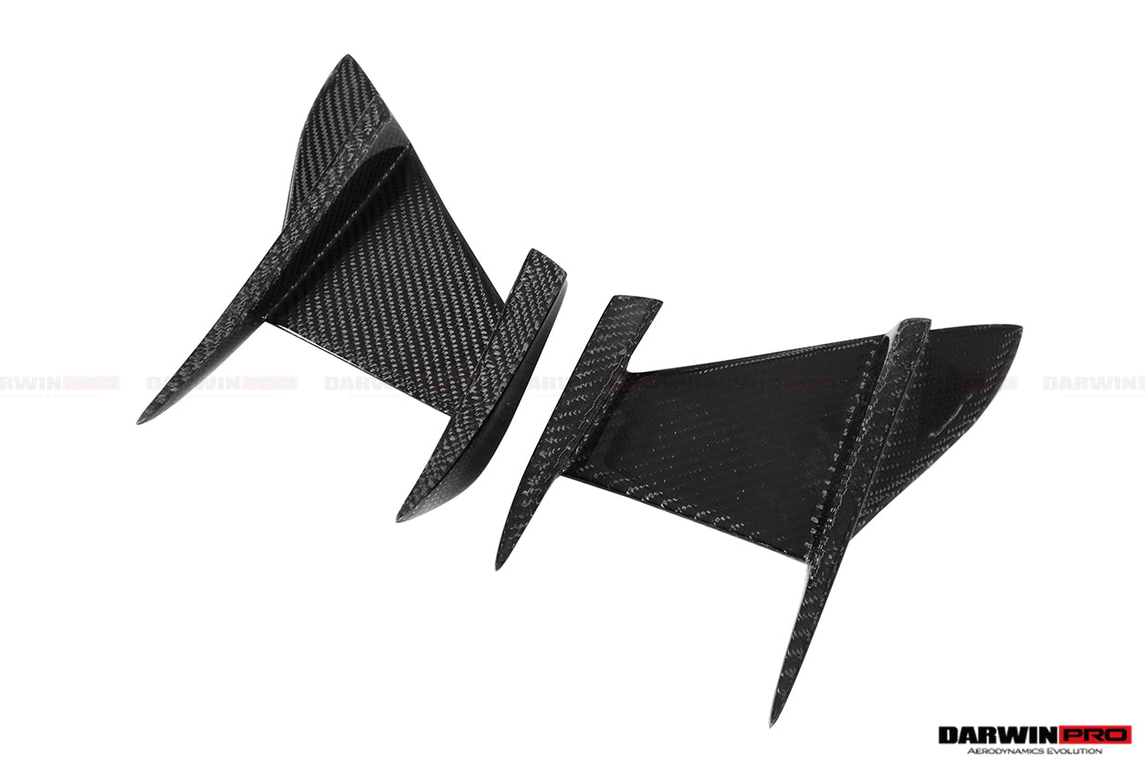 2018-2022 BMW 8 Series G14 Convertible/G15 Coupe/G16 4DR-Gran Coupe 840/850 IMP Performance Carbon Fiber Front Bumper Canards - DarwinPRO Aerodynamics