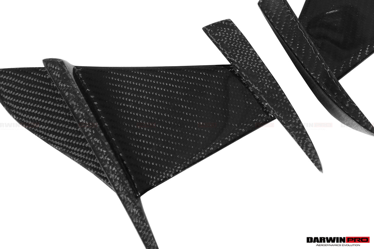 2018-2022 BMW 8 Series G14 Convertible/G15 Coupe/G16 4DR-Gran Coupe 840/850 IMP Performance Carbon Fiber Front Bumper Canards - DarwinPRO Aerodynamics