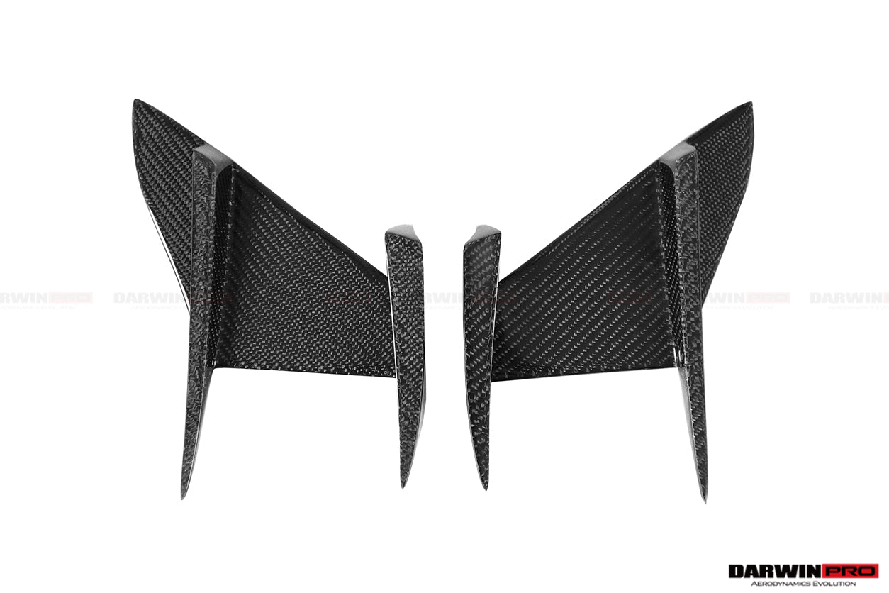 2018-2022 BMW 8 Series G14 Convertible/G15 Coupe/G16 4DR-Gran Coupe 840/850 IMP Performance Carbon Fiber Front Bumper Canards - DarwinPRO Aerodynamics