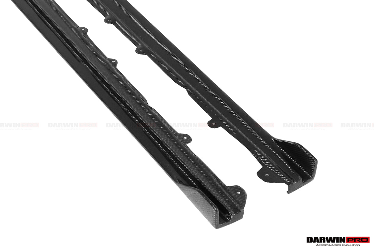 2018-2022 BMW 8 Series G14 Convertible/G15 Coupe IMP Performance Carbon Fiber Side Skirts (Add On) - DarwinPRO Aerodynamics