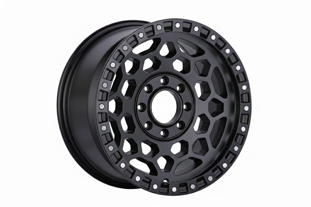 E907 Satin Black 17x9.0 ET0 6.139 - Square Set (4 Wheels)