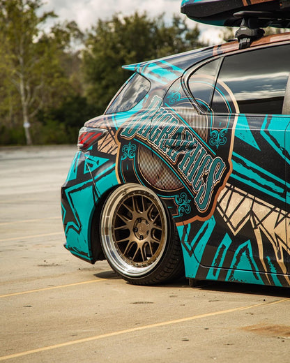 Aodhan DS06 Bronze w/Machined Lip - 18x8.5 +35 / 18x9.5 +30 5x114.3 (Staggered Set of 4)