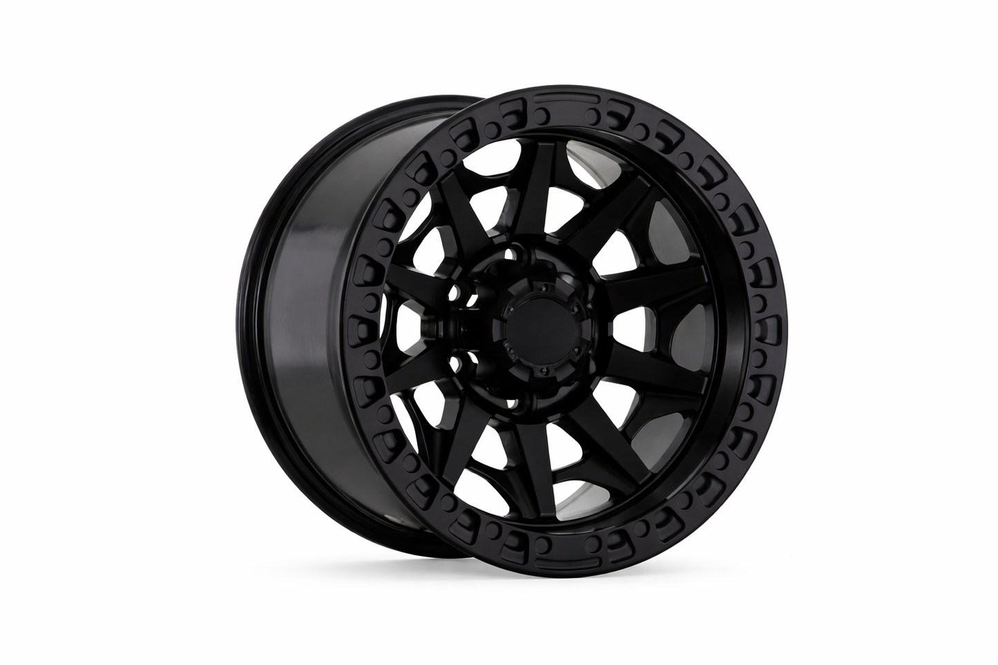 E909 Satin Black 17x9.0 ET0 6.139 - Square Set (4 Wheels)