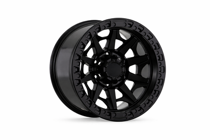 E909 Satin Black 17x9.0 ET0 6.139 - Square Set (4 Wheels)