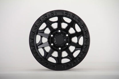 E909 Satin Black 17x9.0 ET0 6.139 - Square Set (4 Wheels)