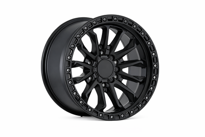 E9101 Satin Black 18x8.5 ET0 6.139 – (Square Set of 4)
