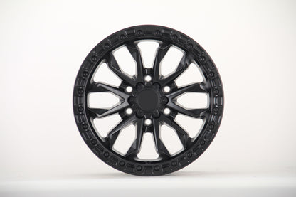 E9101 Satin Black 18x8.5 ET0 6.139 – (Square Set of 4)